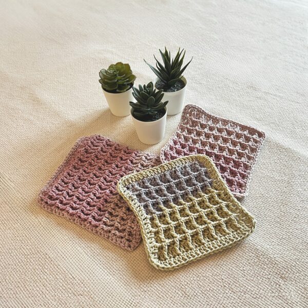 Face cloths on a table